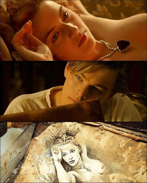 Instead of DiCaprio sketching the scandalous <b>nude</b> portrait of Winslet, it was actually James Cameron who drew the sketch himself because he wanted to get it absolutely right. . Titantic nude scene